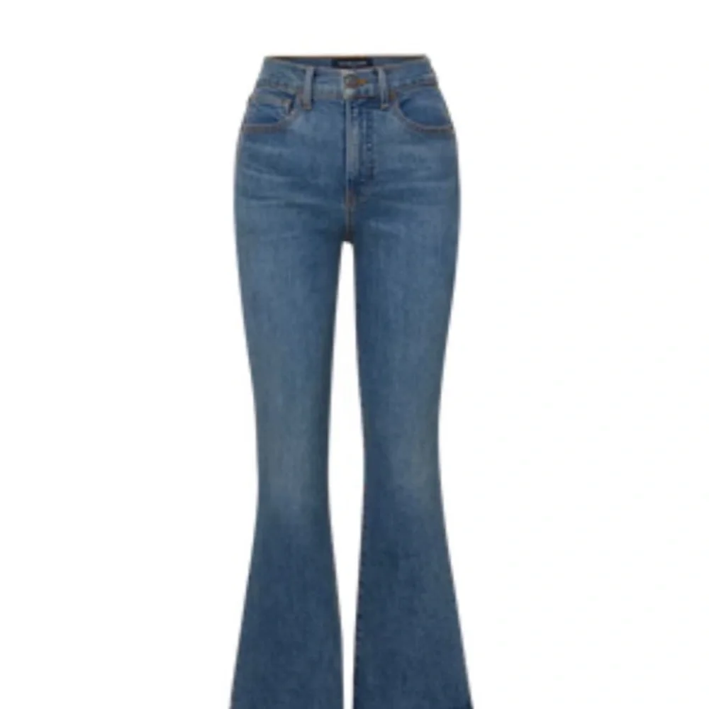 Veronica Beard High Rise Blue Jeans Classic Straight-Leg - Picture 2 of 7
